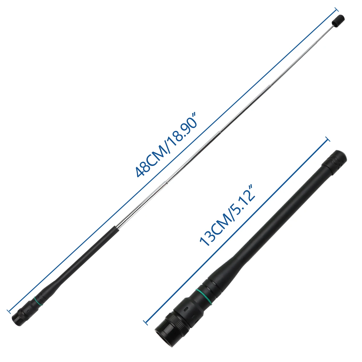 1 шт. телескопическая двухдиапазонная антенна с высоким коэффициентом усиления