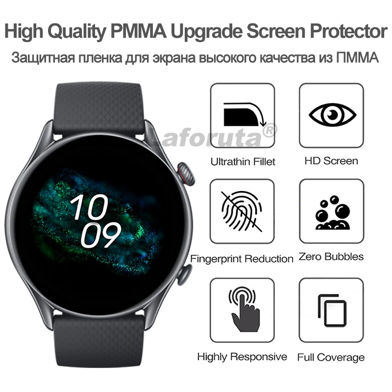 full cover screen protector for amazfit gtr 3 pro 3d curved ultra thin hd protective film for xiaomi amazfit gtr3 gts3 not glass free global shipping