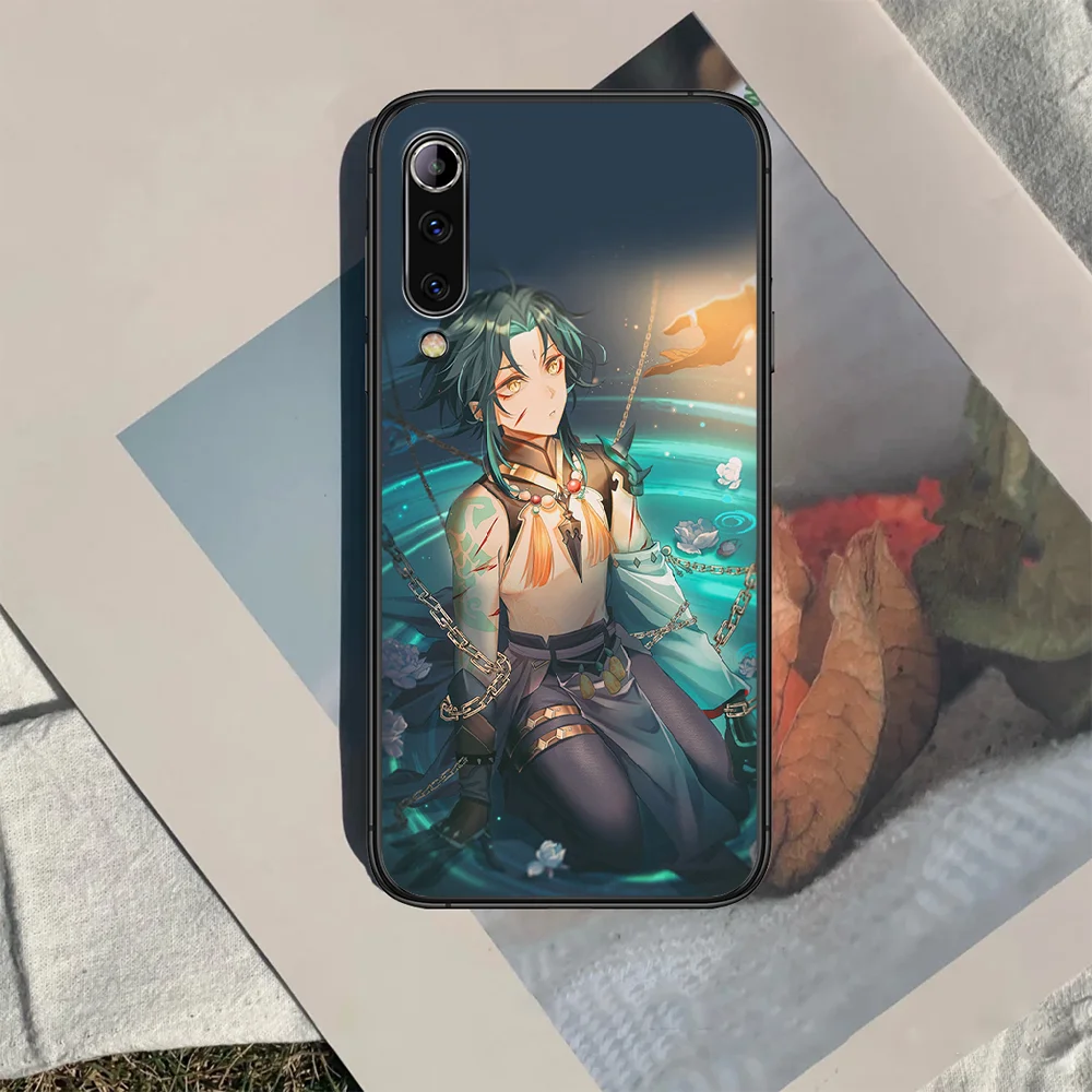 

xiao Genshin Impact Phone case For Xiaomi Mi note 10 A3 9 MAX 3 A2 8 9 Lite Pro ultra black Cover Silicone Prime Painting