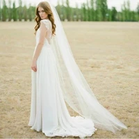 hot seller whiteivory 1t 2m wedding bridal long veil church length with comb new