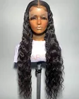 26 дюймов длинный кудрявый синтетический кружевной передний парик для женщин с детскими волосами термостойкие волосы парики из волокна плотность 180%