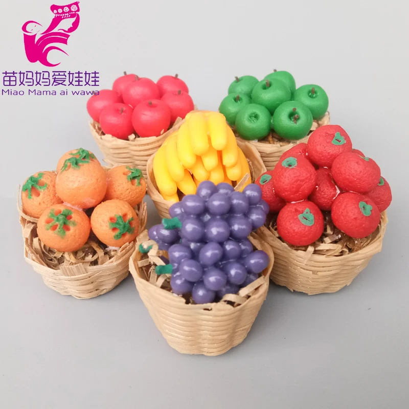Аксессуары для кукольного домика BJD мини фруктовый Овощной виноград тамато