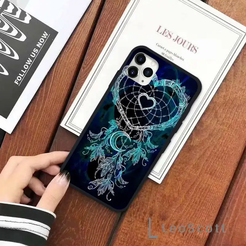 

Retro Flower Dreamcatcher Phone Cases for iPhone 11 12 pro XS MAX 8 7 6 6S Plus X 5S SE 2020 XR Soft silicone