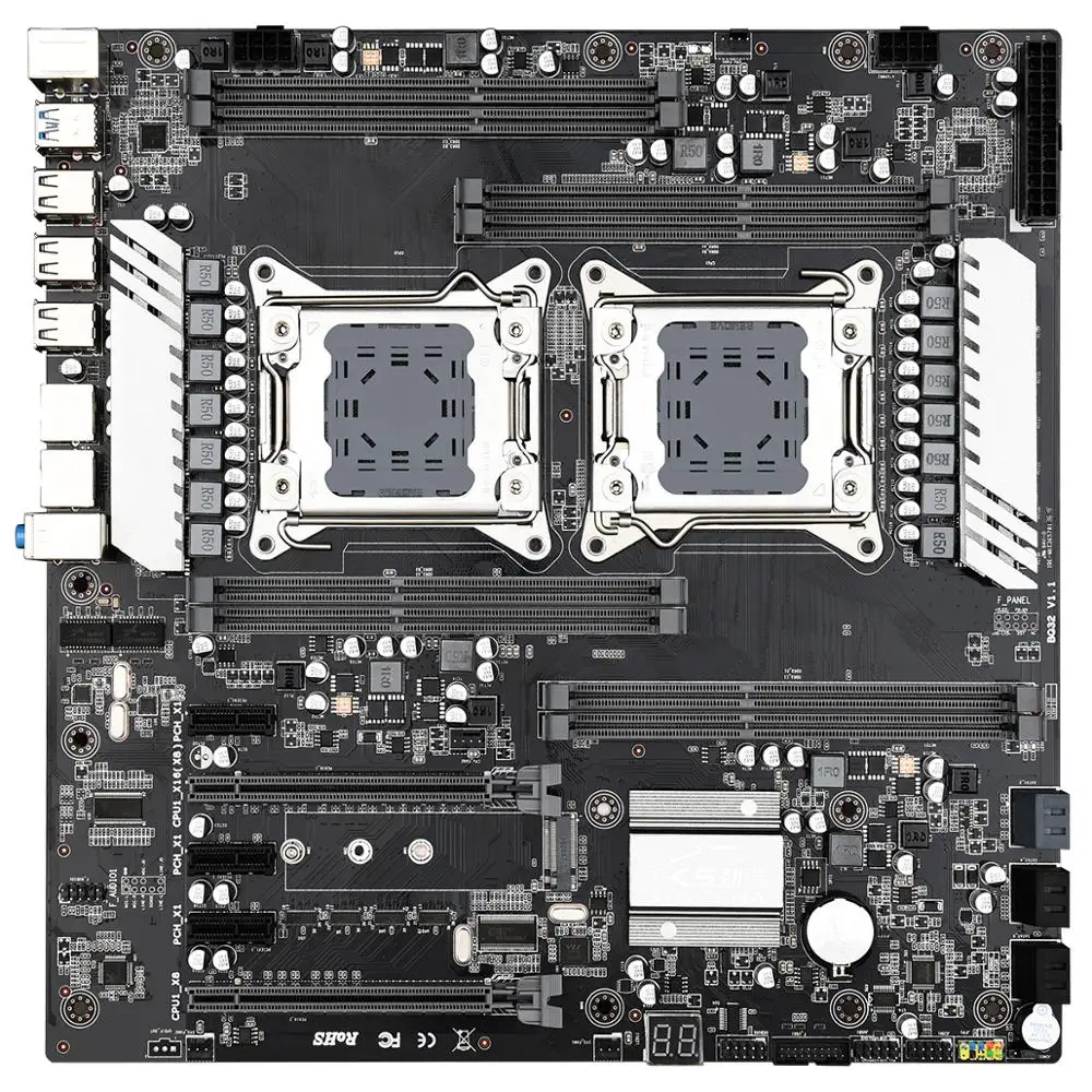 

JINGSHA X79 Dual S8 Motherboard Set with 2pcs E5 2690 and 4pcs 16gb ddr3 1600mhz ecc reg ram memory