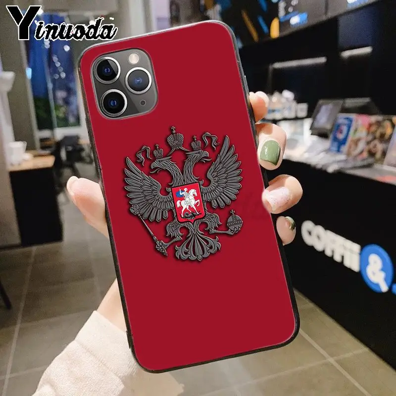 15 Yinuoda российский флаг герб Топ детальный чехол для телефона чехол для iPhone 7plus X 6 6S 7 8 8Plus 5S 11pro xs чехол для MAX XR - Цвет: 15