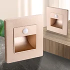 Ночник,Настенные светильники с датчиком движения,Фонарь,Настенные встраиваемые светильники для лестниц и ступеней,Освещение для стен,Подсветка для лестницы с датчиком движения купить,100 В-240 В,Установочная коробка