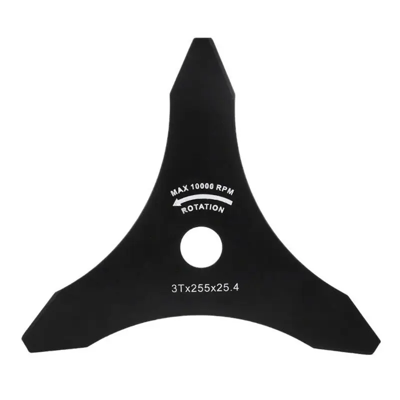 

Lawn Mower Trimmer blade Parts Grass 3 Teeth Strimmer Garden Outdoor Black Replacement Cutting