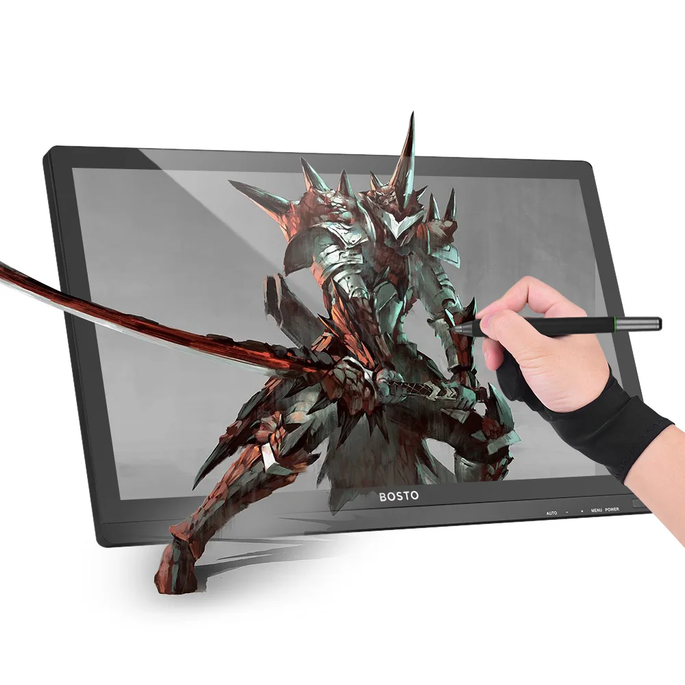 Графический планшет BOSTO 22HD для рисования 21 5 дюйма IPS разрешение 1920*1080 с