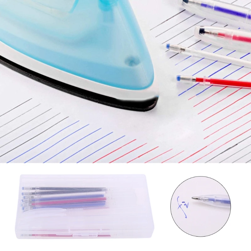 

4pcs Heat Erasable Pen Shell with 40pcs Automatic Disappearing Refills Magic Pens Marking for Sewing Quilting