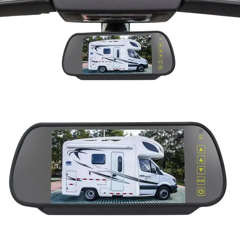 

1pc Car Brake Light Camera Rear View Parking Camera Car Monitor Kit 7-inch Display Pz707468 Auto Accessories