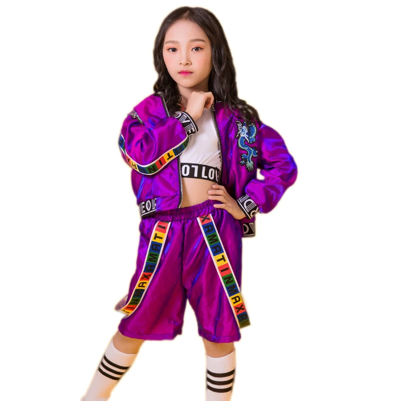 

Modern Jazz Dance Costume Children's Hip-Hop Street Clothing Suit Boys And Girls Handsome Stage Drum Performance Clothes DWY3146