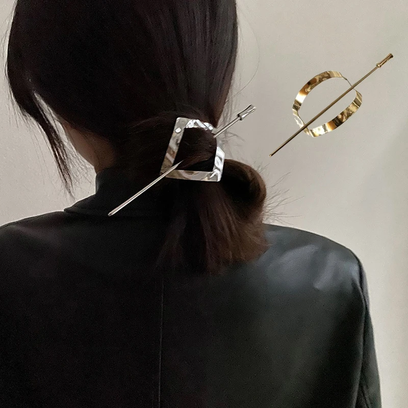 Однотонные шпильки для волос женские резинки Шпилька в Корейском стиле Модные