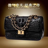 kaisiludi leather crocodile patterned womens business bag 2019 new casual single shoulder oblique bag fashion small bag