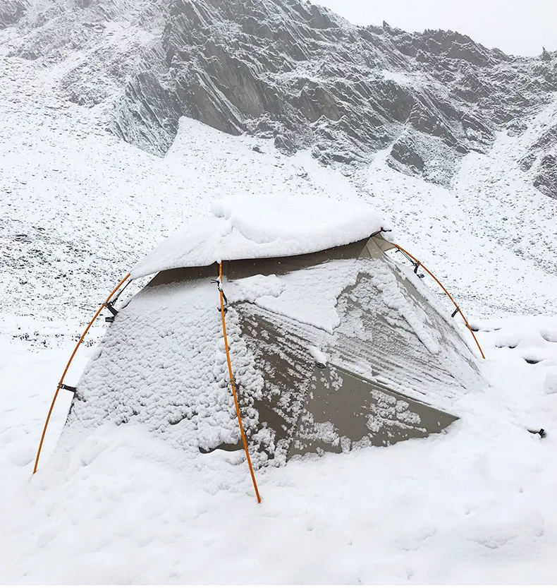 NatureHike от 1 до 2 человек Сверхлегкий Палатка 4 сезона открытый профессиональный с силиконовым покрытием 20D нейлоновые палатки алюминиевый стержень