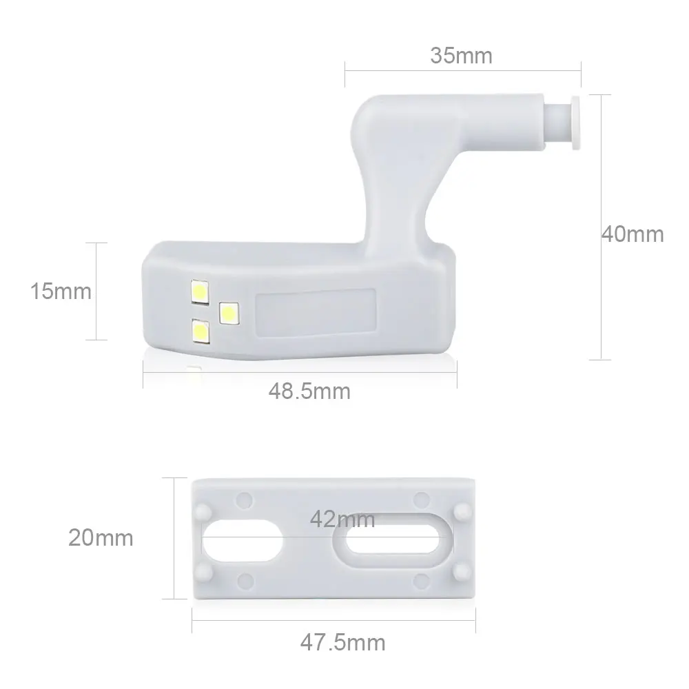 

Universal LED Cabinet Hinge Night Light Sensor Light For Kitchen Living Room Bedroom Wardrobe Closet Cupboard Door Lamp