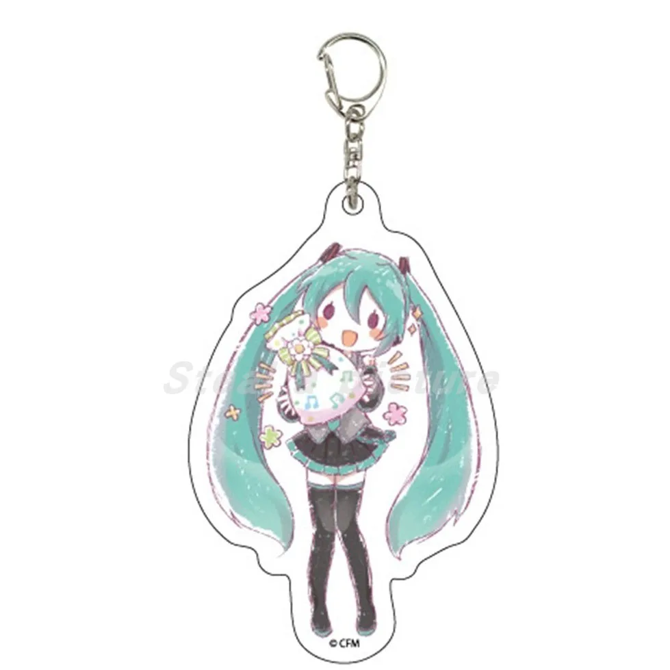 Брелок с аниме Hatsune Miku Brithday Ver брелок подвеской Пряжка для ключа ручная роспись