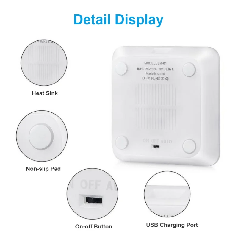 Настольная Ночная лампа 10 Вт быстрая QI Беспроводная зарядка зарядного