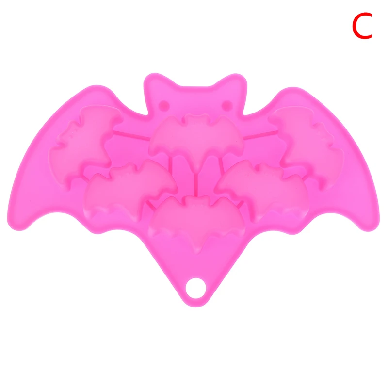 

Bone Ghost Bat Silicone Fondant Flexible Halloween Cake Mould Soap Molds Decorating Tools Color Random1pc Halloween Mold Witch
