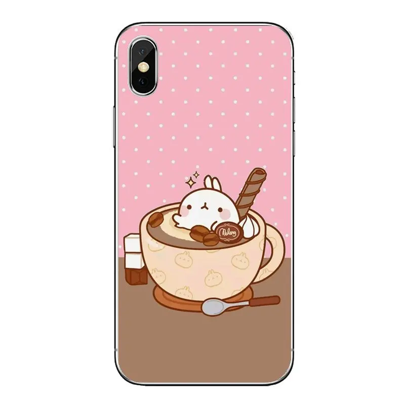 Розовые Обои кофейного цвета для iPod Touch iPhone 4 4S 5 5S 5C SE 6 6S 7 8 X XR XS Plus MAX прозрачные