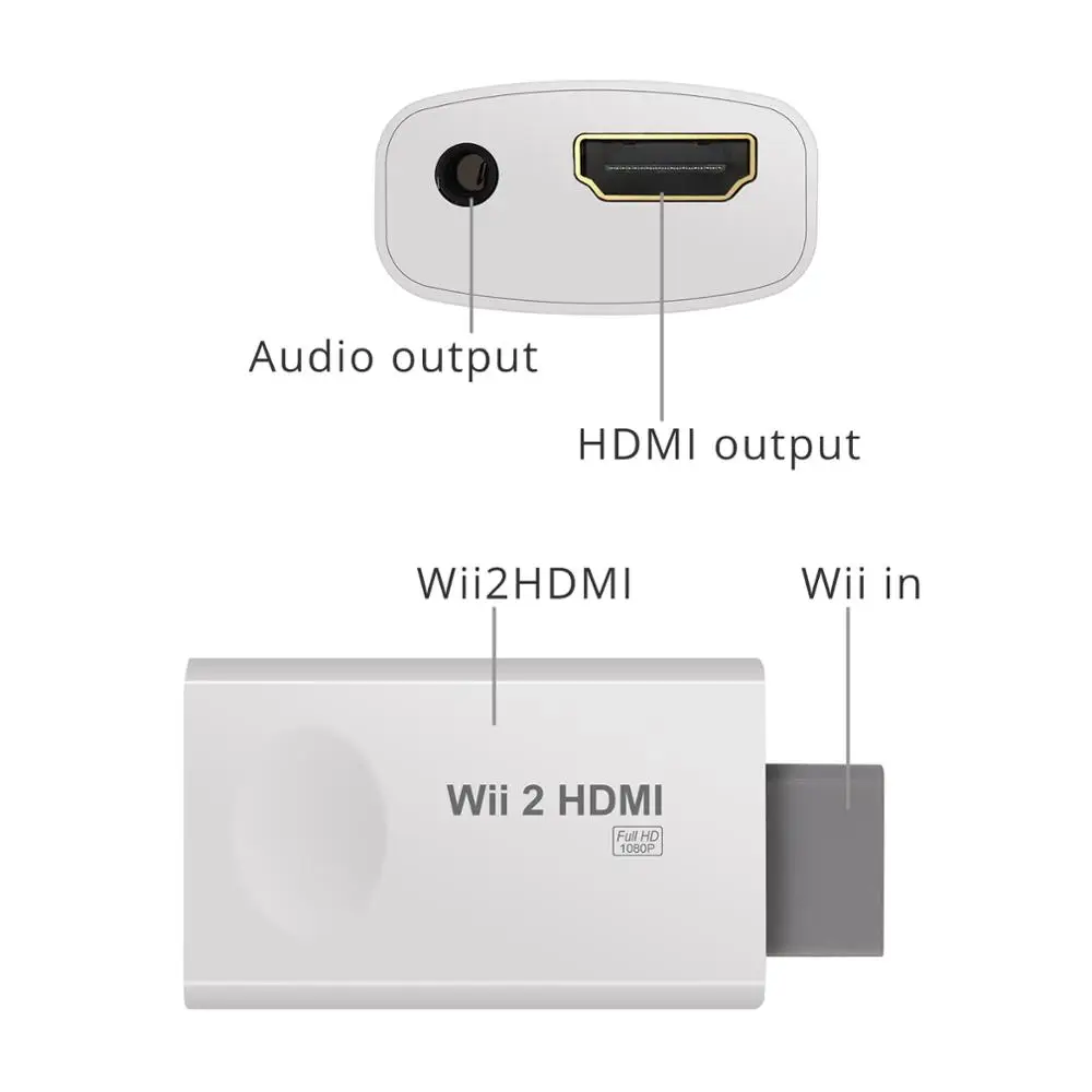 Преобразователь LiNKFOR для Nintendo Wii в HDMI весы сигнала на 720p и 1080p видео