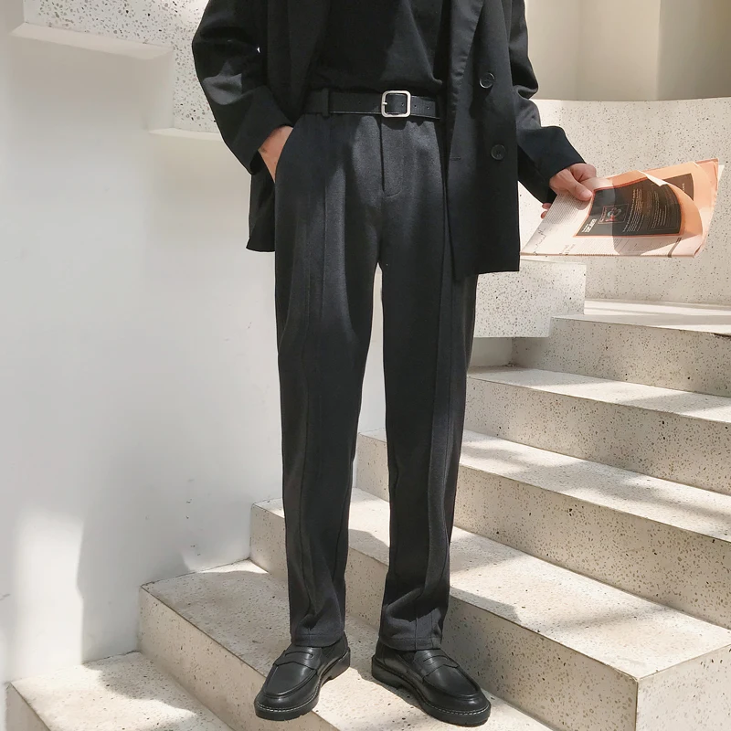 Мужские Винтажные модные уличные брюки в стиле хип-хоп толстые шаровары мужские