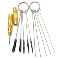 3pcs set airbrush spray cleaning repair tools kit stainless steel needle brush set xqmg hand tool sets multi function brushes