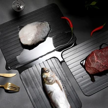 QDRR Fast Defrost Tray Fast Thaw Meat Fish Fruit Sea Food Quick Defrosting Plate Board Tray Kitchen Gadget Tool Dropshipping