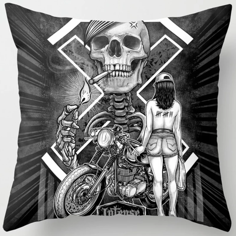 Хит продаж чехол на Хэллоуин с забавным рисунком черепа скелета подушки для