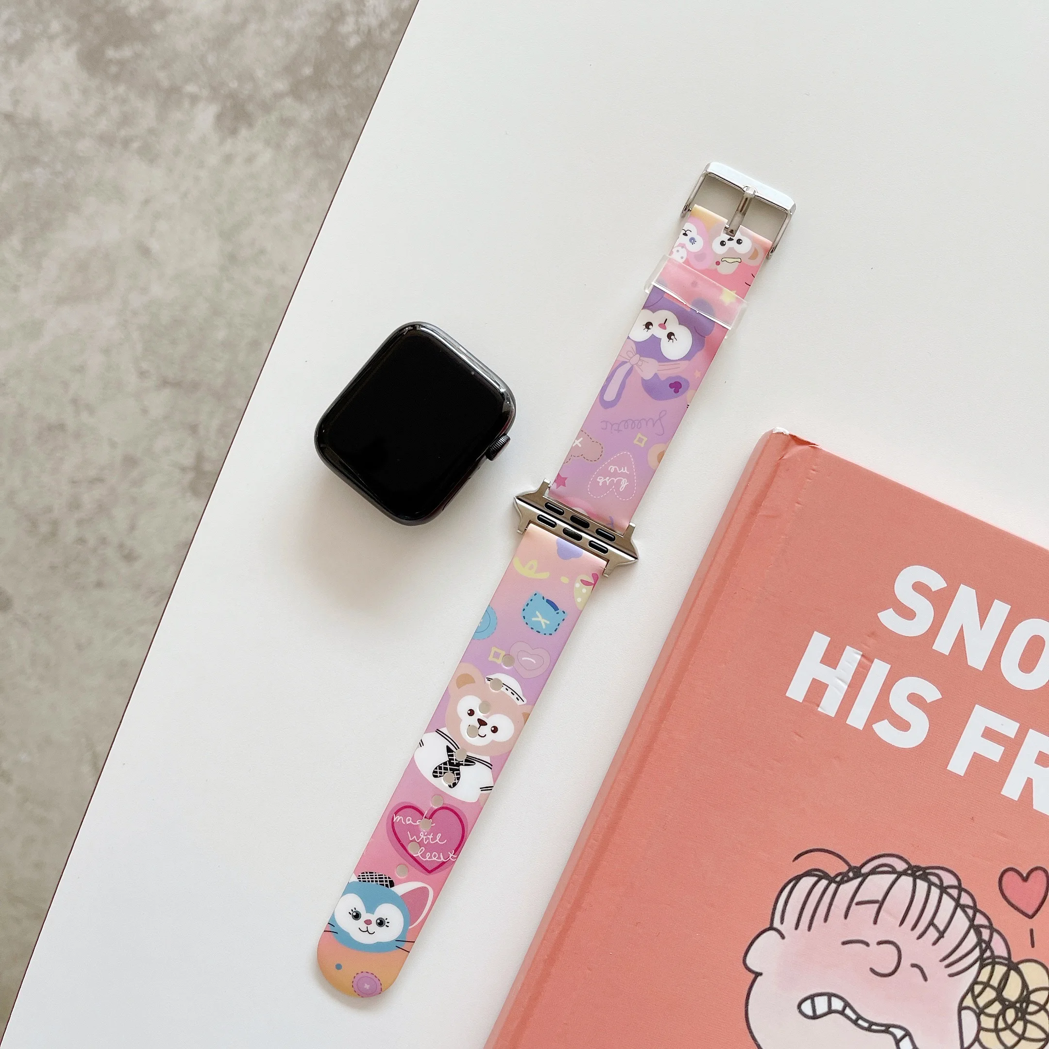 

Ремешок сменный YUKIRIN для apple watch band 38 42 мм, мультяшный медведь, IMD Для iWatch Series SE 6 5 4 3 2, 42 44 мм