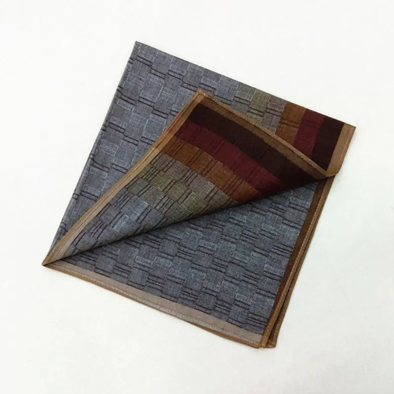 3 шт./компл. мужские хлопок сатин платок носовой градиент Цвет кирпичная стена