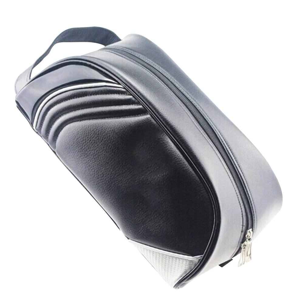 

Zipper Dustproof Travel PU Leather Storage Gym Organizer Portable Golf Shoes Bag Outdoor Sports Camping Tote Waterproof