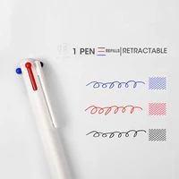 andstal triangle penholder 0 5mm three color oil pen black blue red ink signature pen for student office school supllies