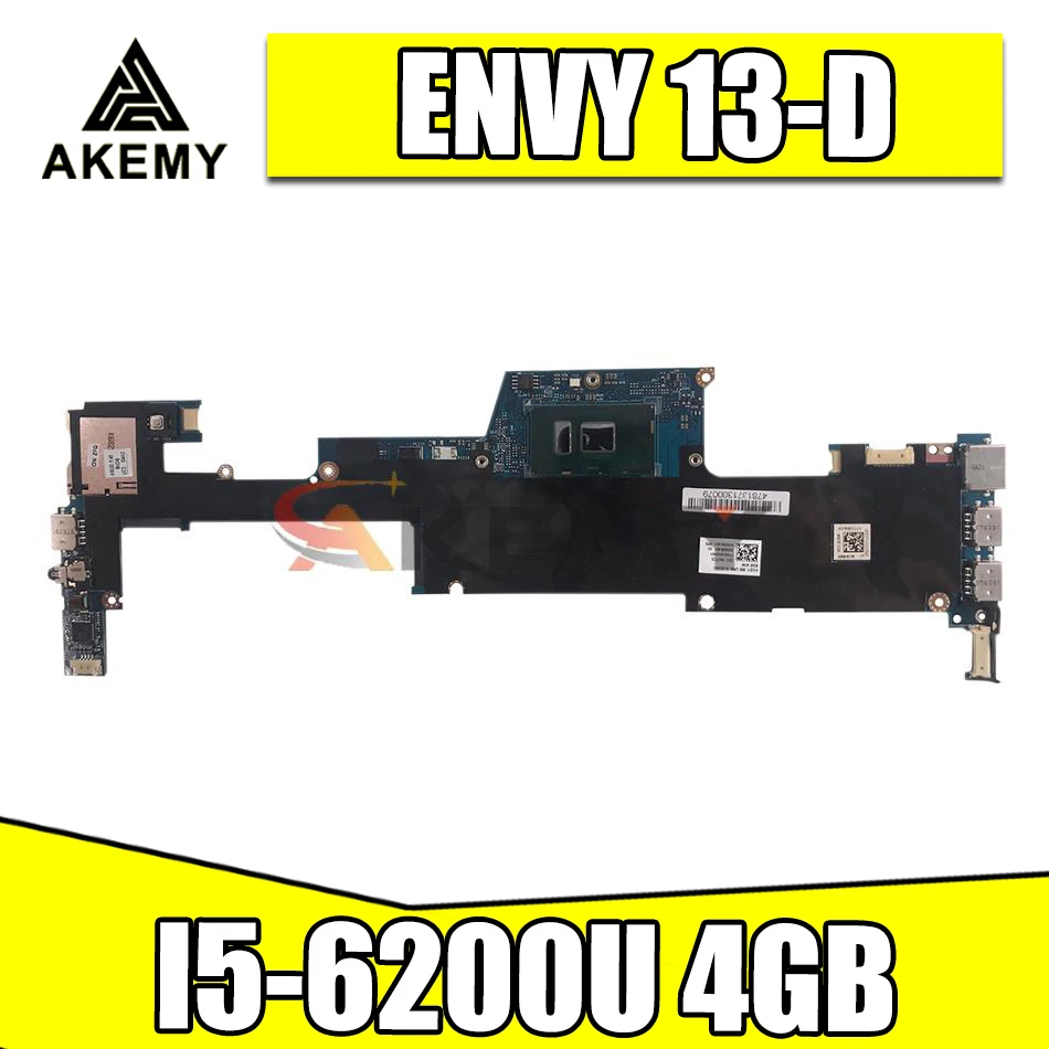 

Материнская плата для ноутбука HP ENVY 13-D TPN-C120 4GB 833506-001 833506-601 LA-C482P