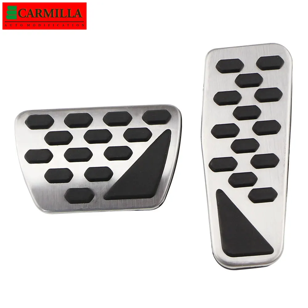 Carmilla Car Gas Brake Pedal Cover Auto Stainless Steel Foot Pedals Pad Kit for Jeep Wrangler JL 2018 2019 2020 2021 Models AT | Автомобили