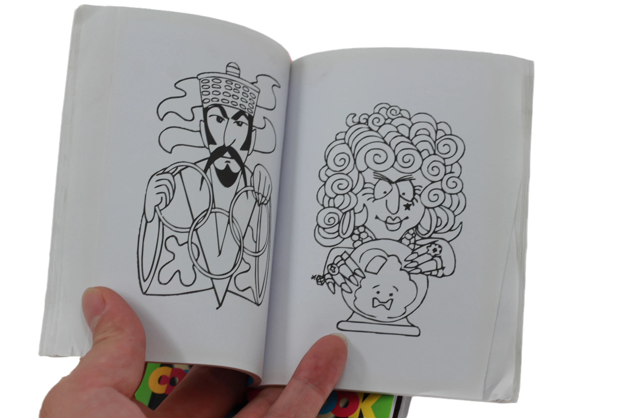 Веселая книга-раскраска маленького/среднего/большого размера волшебные трюки