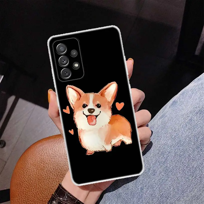 Мультяшный чехол Corgi с супер милой собакой для телефона Samsung Galaxy A70 A50 A40 A30S A20E A10S Note