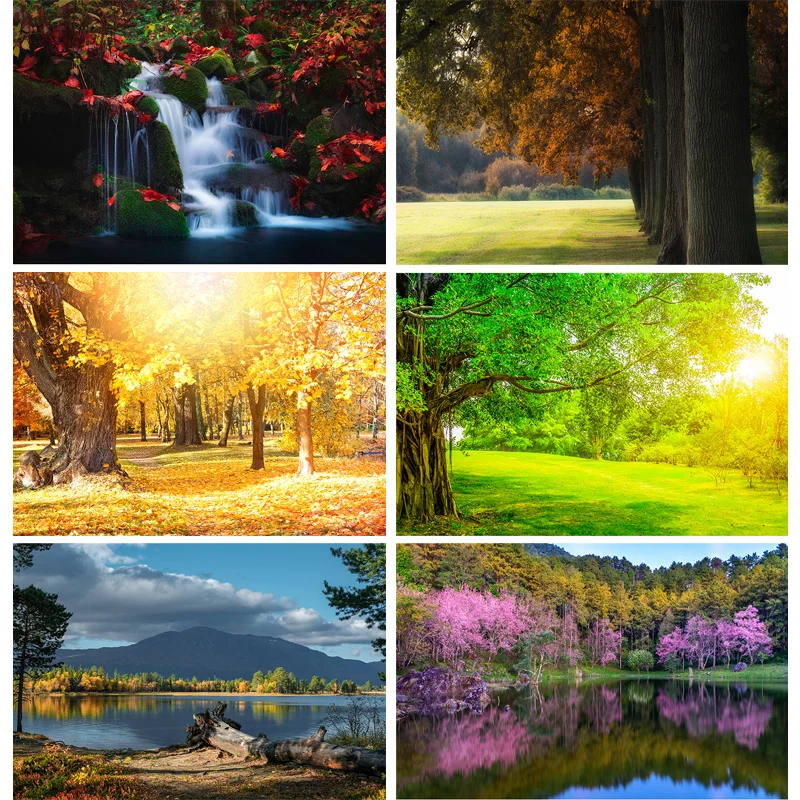 

Natural Scenery Photography Background Forest River Landscape TravelPhoto Backdrops Studio Props 21929 BNM-03