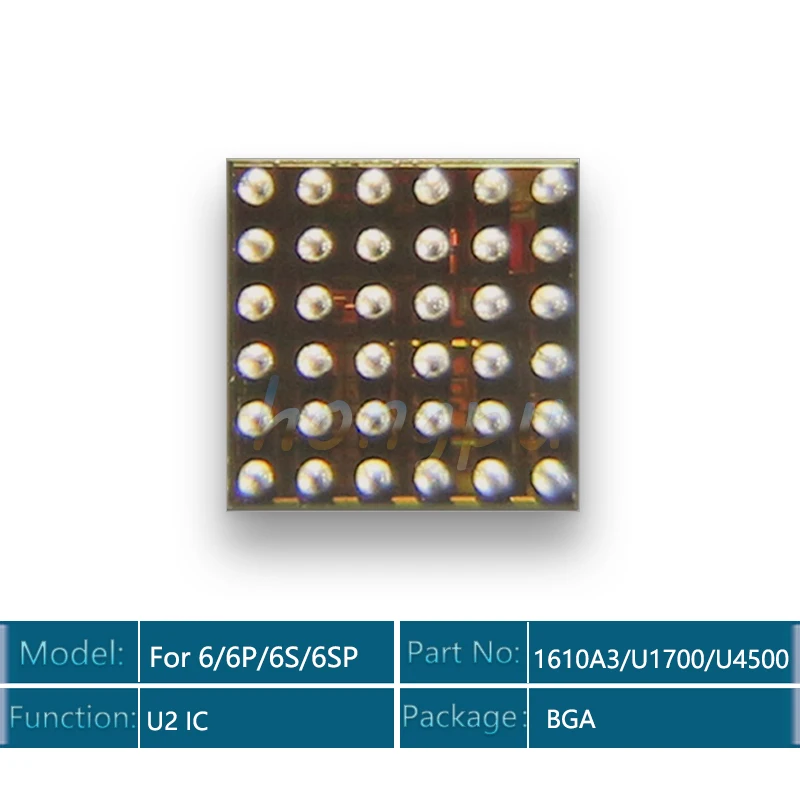 2 шт./лот 1610A3 U4500 U1700 U2 Зарядное устройство USB Зарядка микросхема для iPhone 6/6 plus/6s/6s plus USB TRISTAR2 микросхема 1610A 36pin