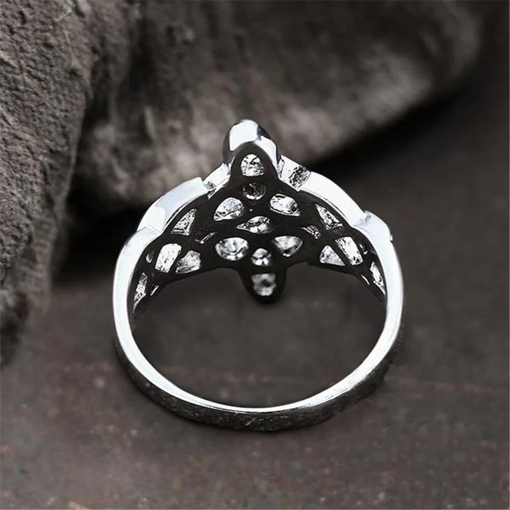 

Trendy Fashion Celtic Flower of Life Hollow Rings Men's Hip Hop Popular Party Accessories Jewelry Holiday Commemorative Gifts