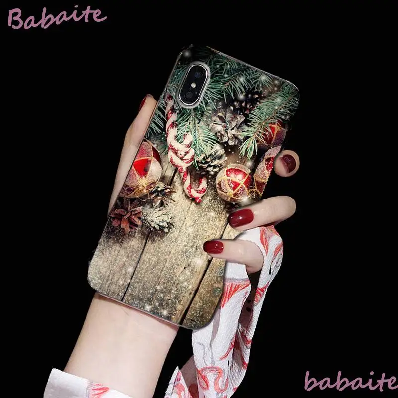 Babaite Merry christmas зимний красивый светильник с узором чехол для телефона для iPhone 8 7 6 6S Plus X XS MAX 5 5S SE XR 11 11pro 11promax