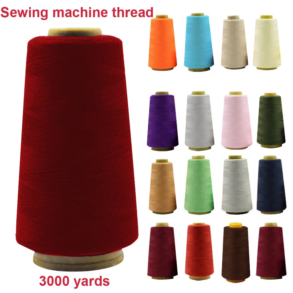 Нитки для шитья пагода 3000 ярдов/ось на катышках ручного/машинного полиэфирный