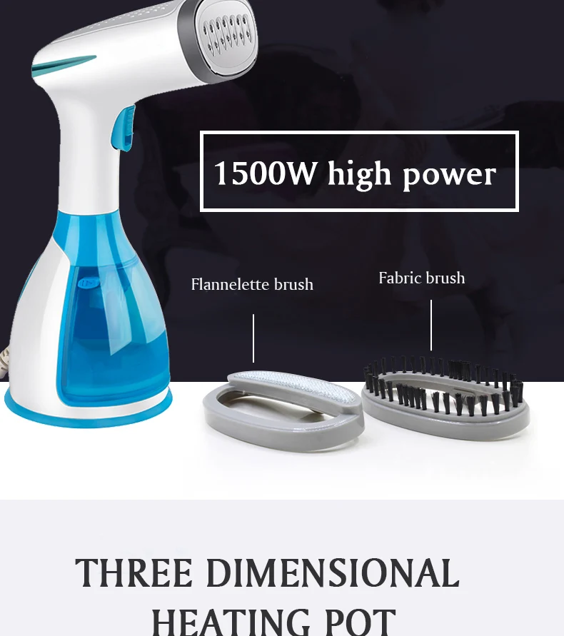 

Steam Iron Garment Steamer Handheld Fabric 1500W Travel Vertical 280ml Mini Portable Home Travelling For Clothes Ironing