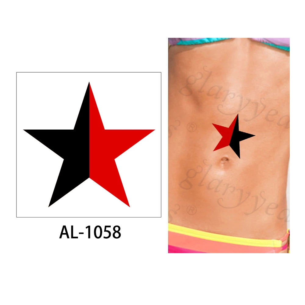 AL-1058 Glaryyears 1 лист 10*10 см футбол для временного макияжа тату-стикер поддельные тату флеш-тату водонепроницаемый маленький боди-арт для мужчин и женщин - Цвет: AL-1058