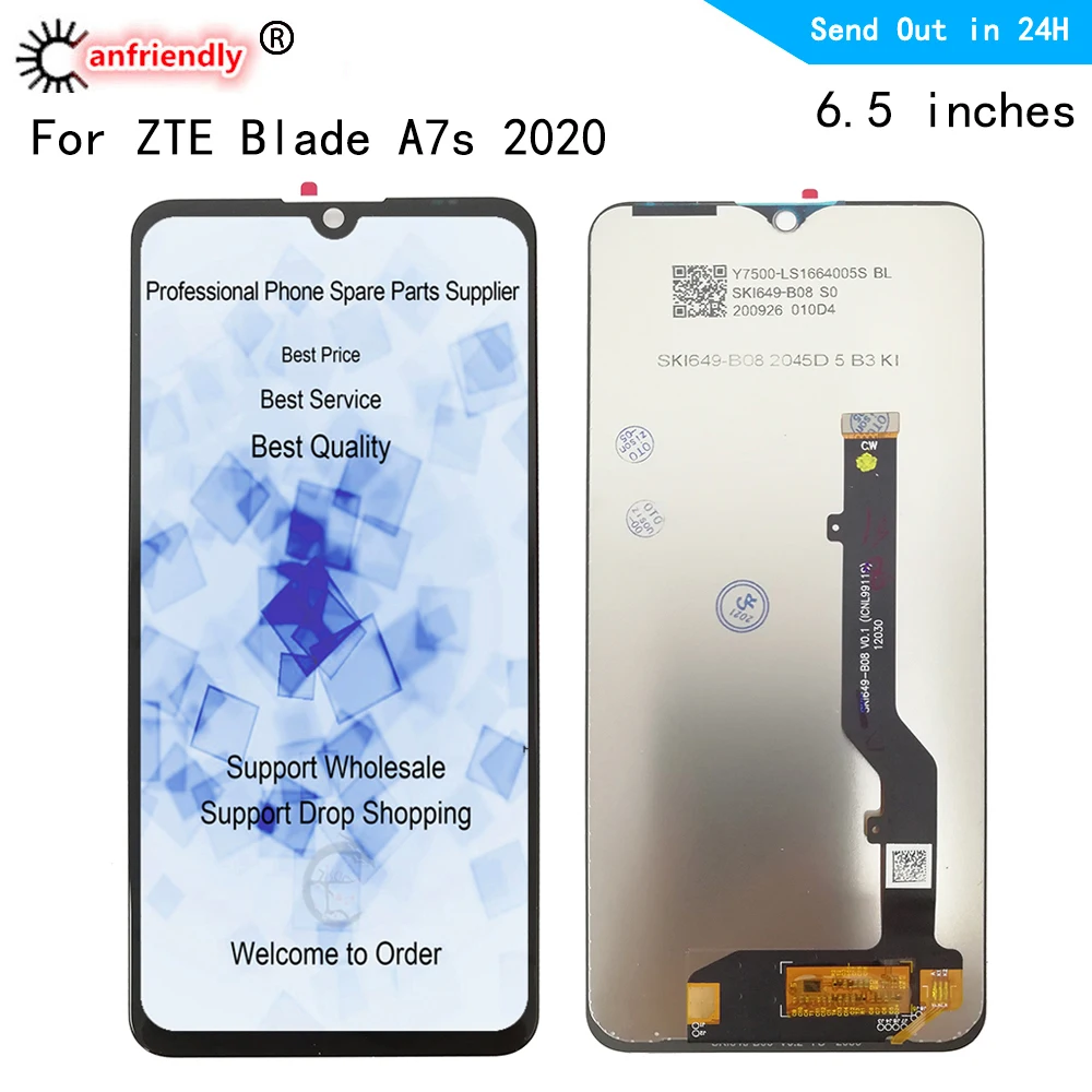 Pantalla LCD A7020 para ZTE Blade A7S 2020, montaje de m&oacute;dulo digitalizador con Panel t&aacute;ctil, reparaci&oacute;n de pantalla para ZTE Blade A7S 2020-0