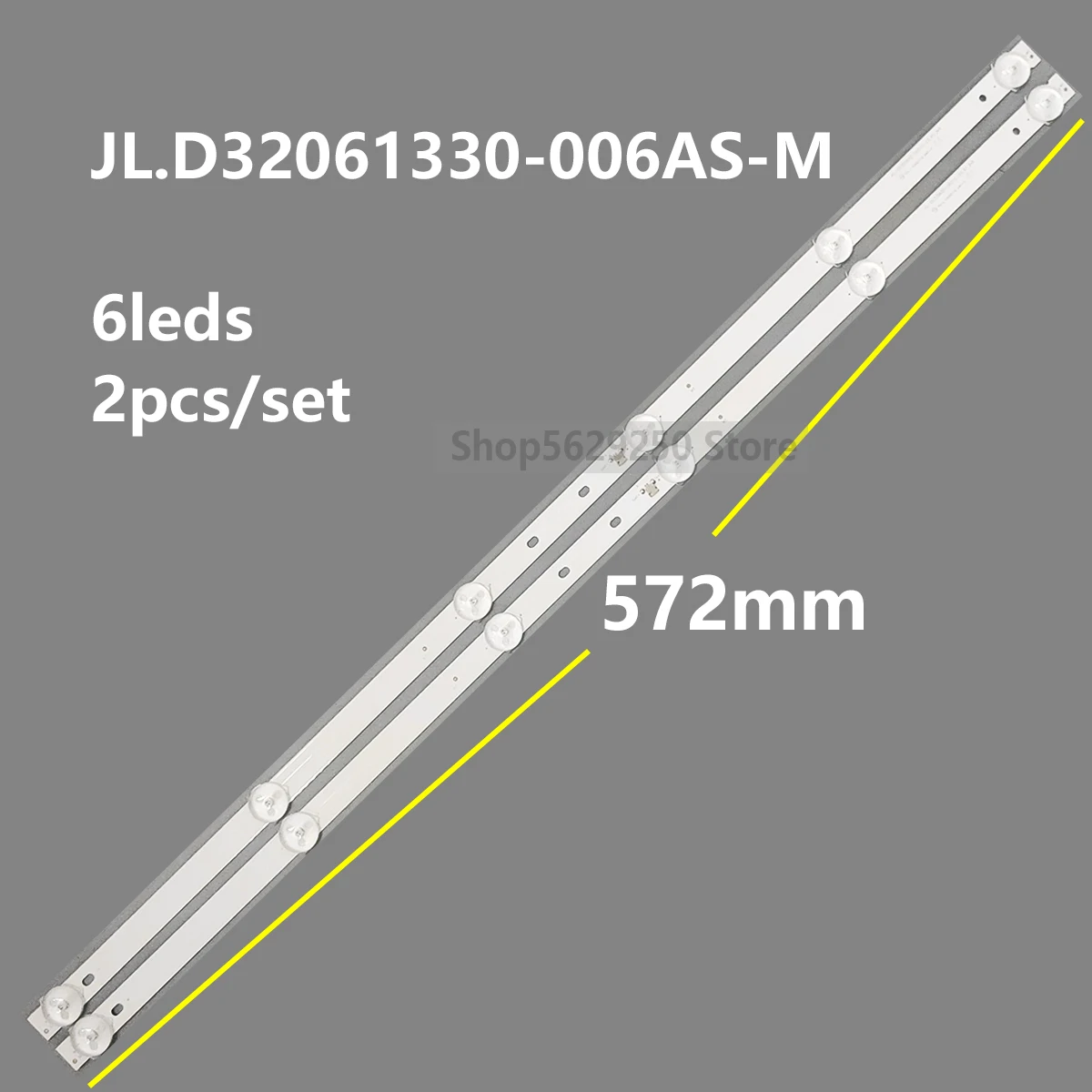 

4 шт. 572 мм светодиодный Подсветка полосы 6 лампы для 32 "ТВ Jl.d32061330-006as-m_v01