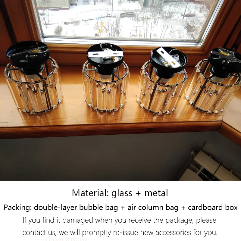 $20.40 Led Ceiling Lights Crystal Lampshade Balck Gold Plafonnier Living Room Bedroom Modern Round Square Decorative Ceiling Lamp E27