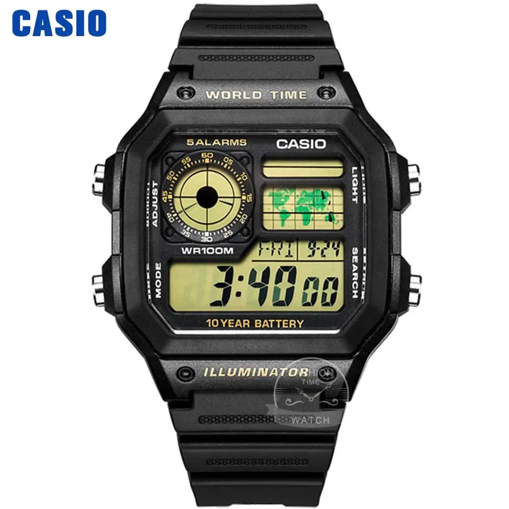 AE1200WH1B Часы Casio Взрыв часы мужские лучшие марки класса люкс LED военные цифровые часы спортивные Водонепроницаемые часы кварцевые мужские часы relogio masculino reloj hombre erkek kol saati montre homme zegarek meski AE1200 - Цвет: AE1200WH1B