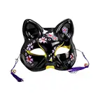 Маска лисицы унисекс с ручной росписью, Нетоксичная японская маска лисы с кисточками и колокольчиком, реквизит для косплея, аксессуары
