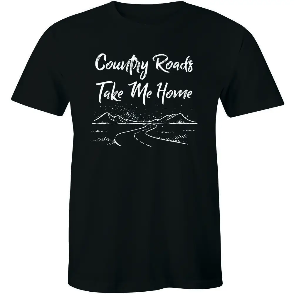 

Southern Couture Country Roads Take Me Home - Girlie Bright Men'S T-Shirt Tee Unisex Women Men Tee Shirt