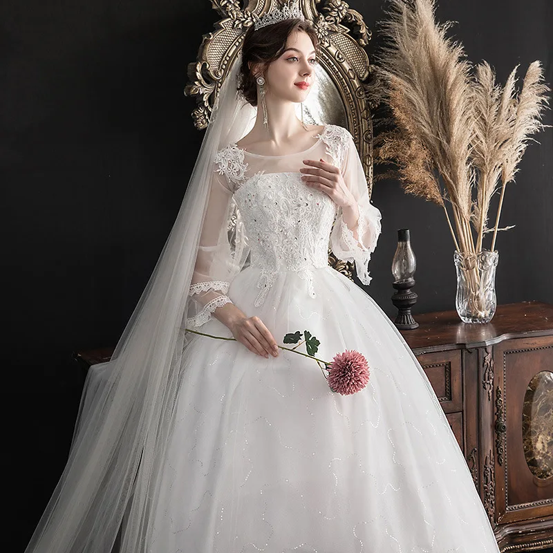 Vestido коктейльное платье 2020 новые слова в плечах рукав Корейская Невеста брак
